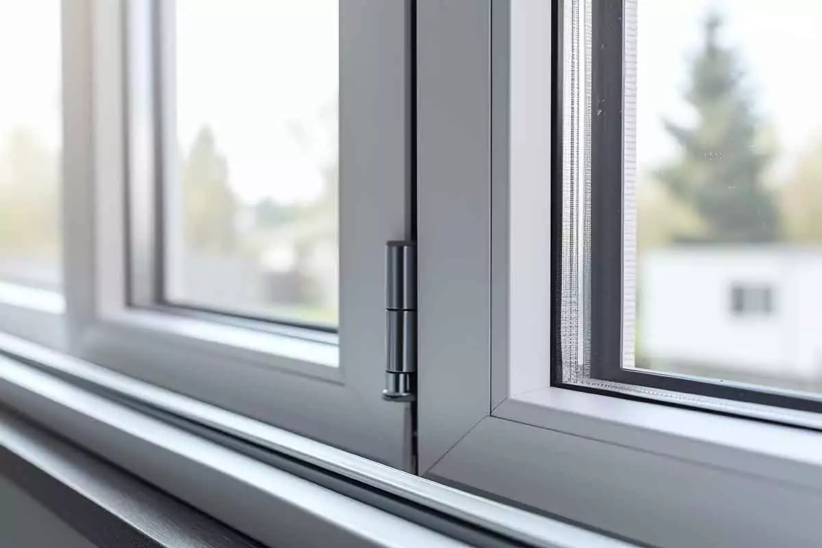 Aluminium window profile used in modern buildings