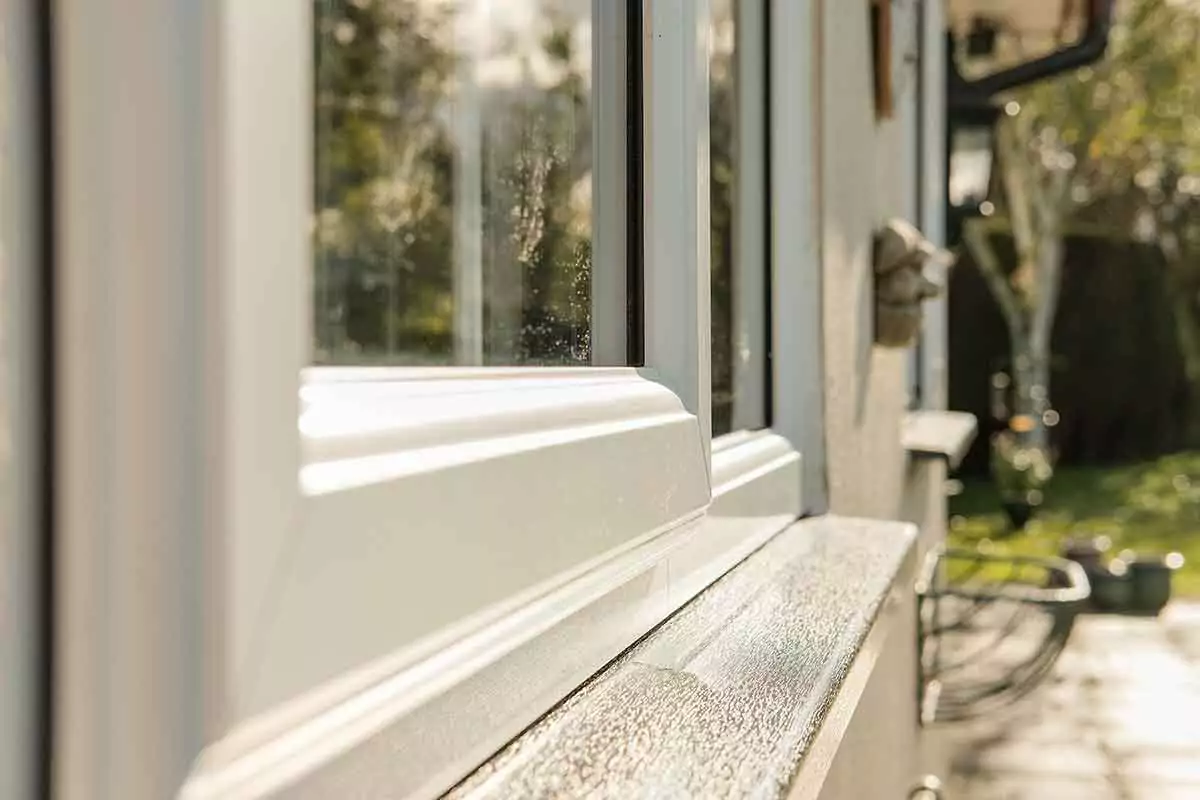 uPVC window frame and profile example